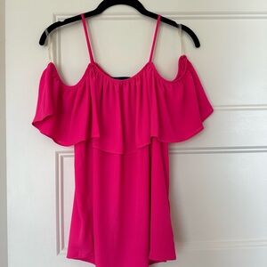 Women's Pink Off-Shoulder Top